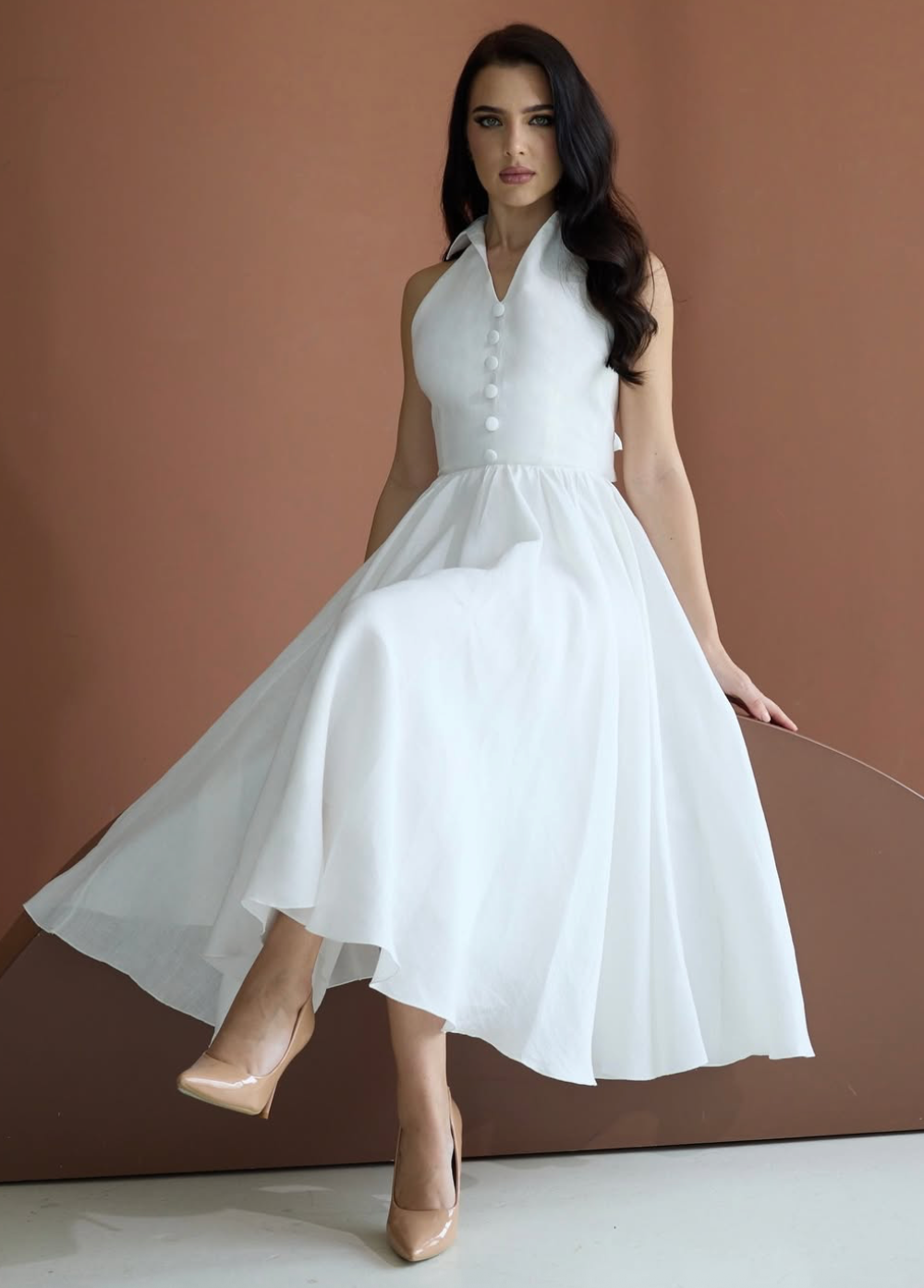 The Porto Cervo Dress in Midi